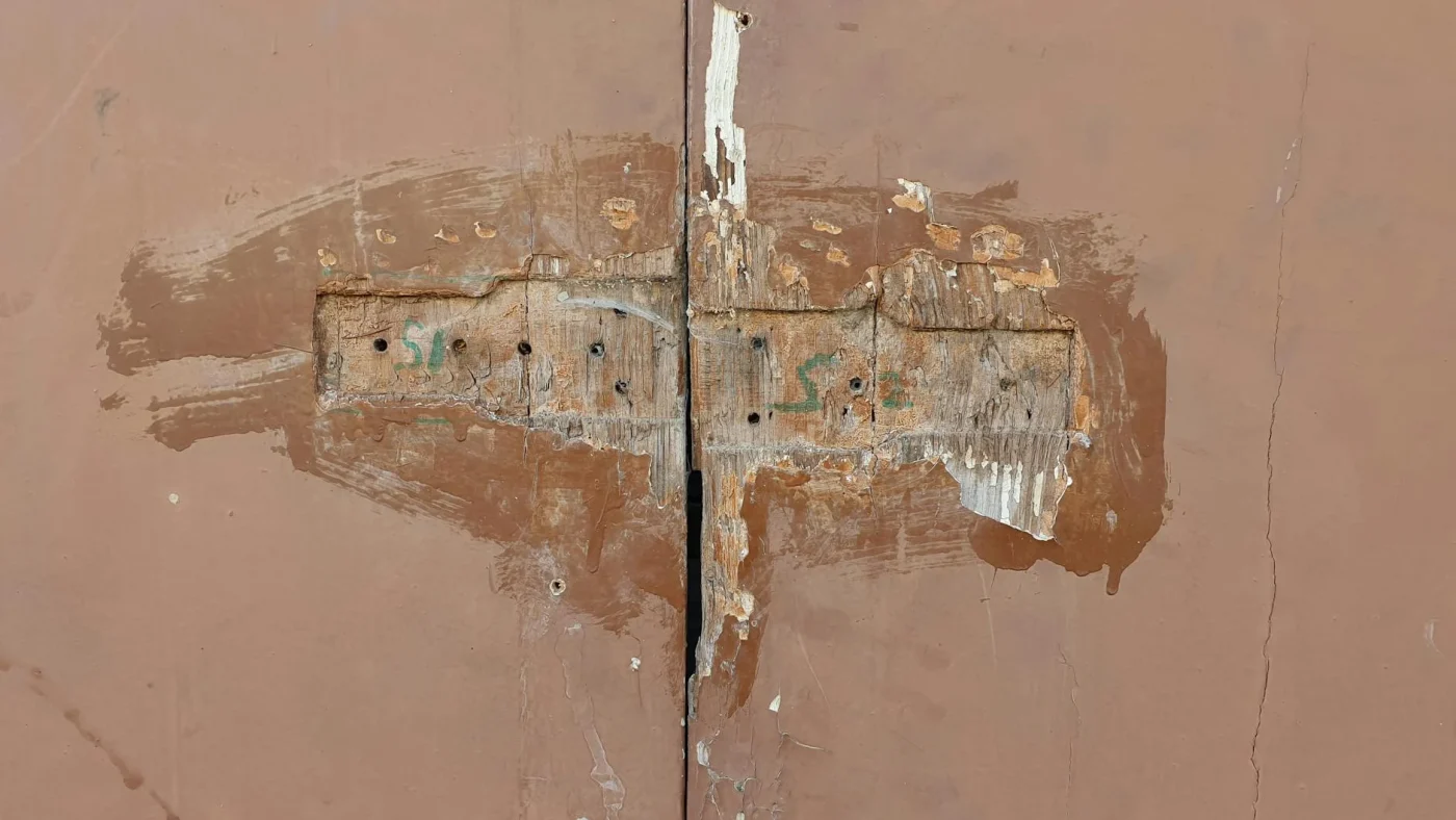 Damaged Wood Water Leak