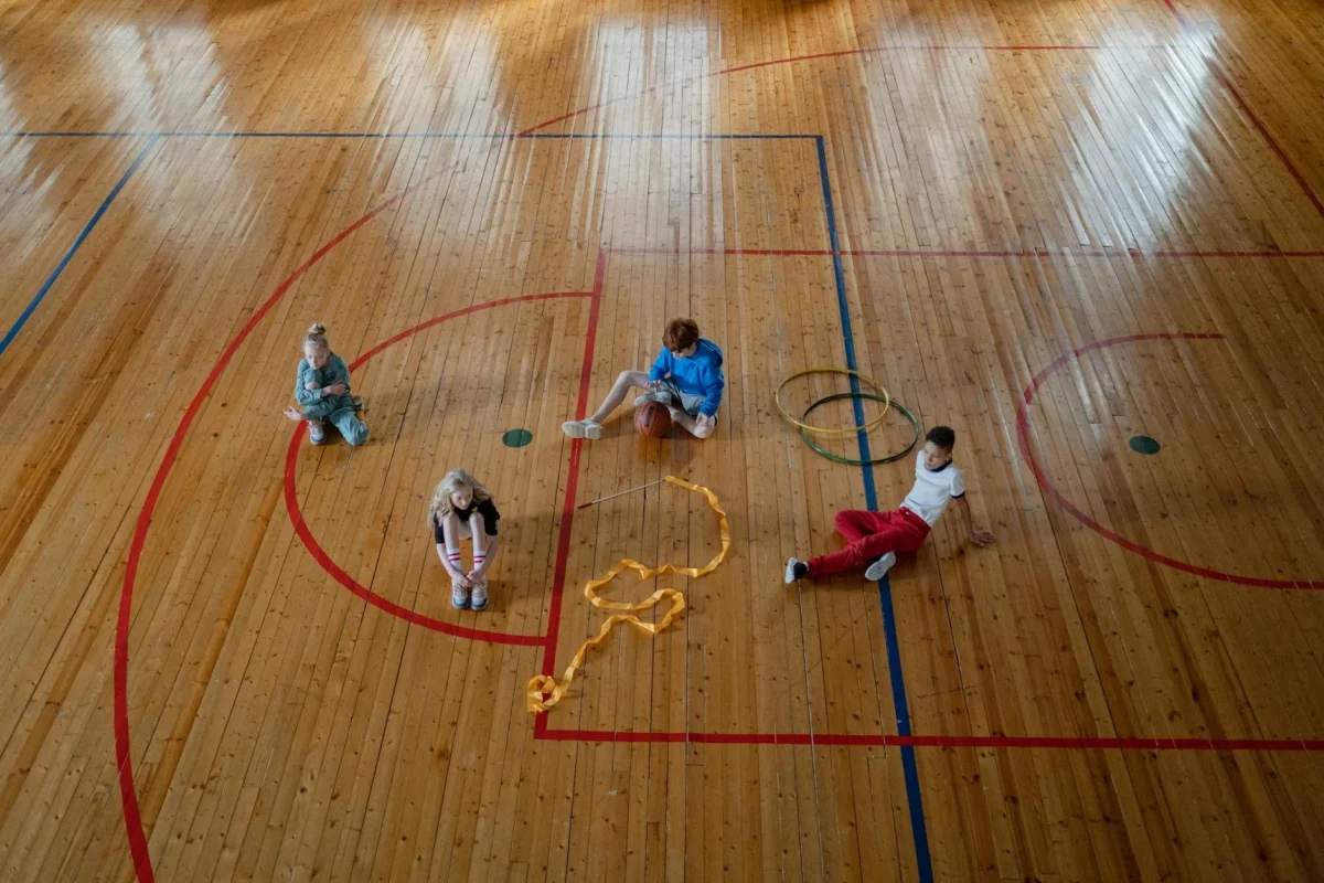 Foto oleh cottonbro studio di Pexels Durable Wood Floor Gym Interior
