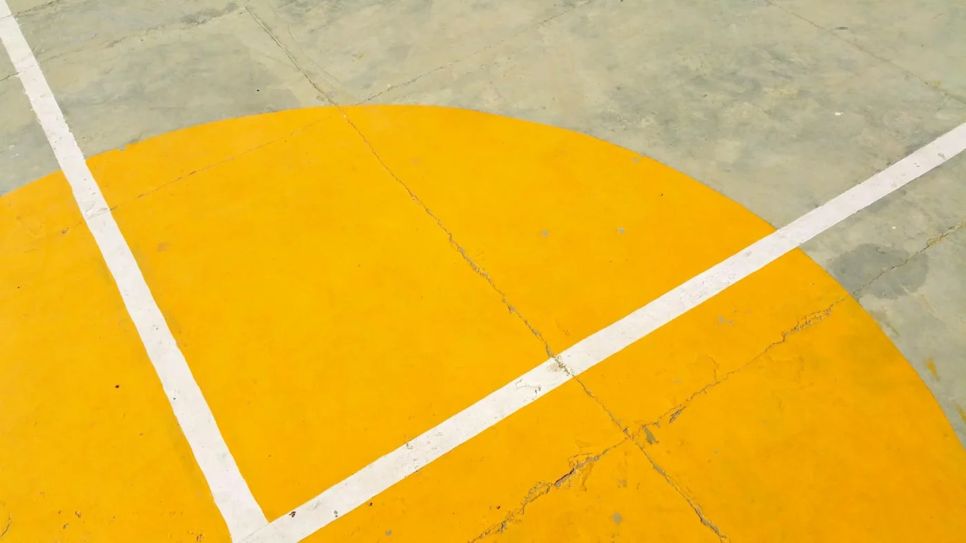 Floor Coating Court Lines Painting Floor