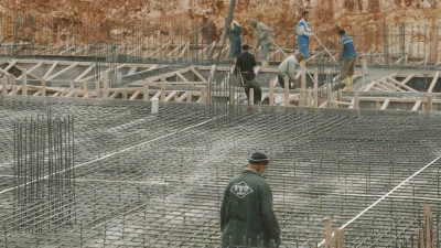 Floor Installation Construction Site