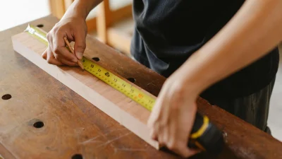 Floor Installation Process Measuring Tape