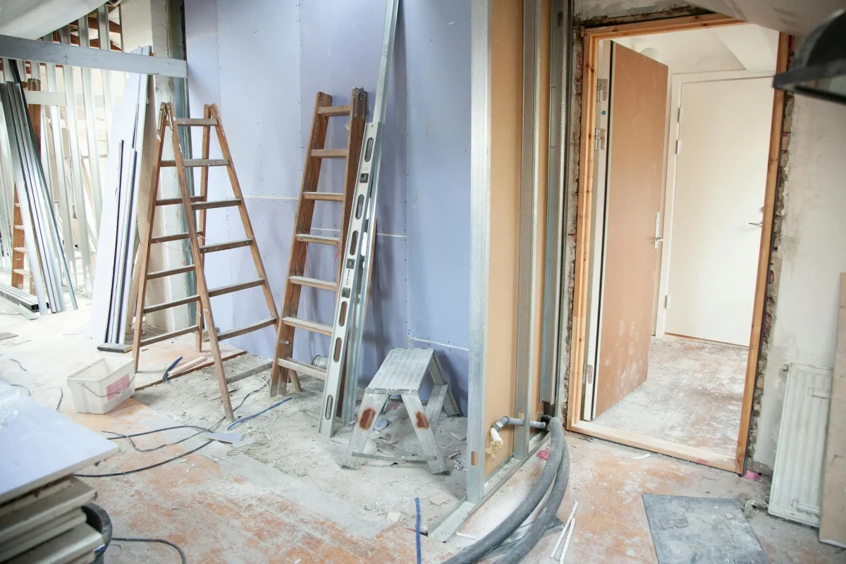 Floor Moisture Meter Construction Site