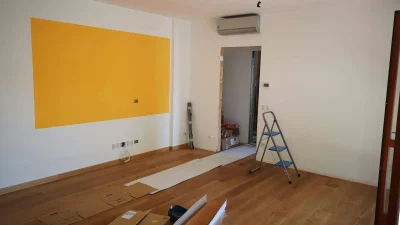 Floor Renovation Construction Site