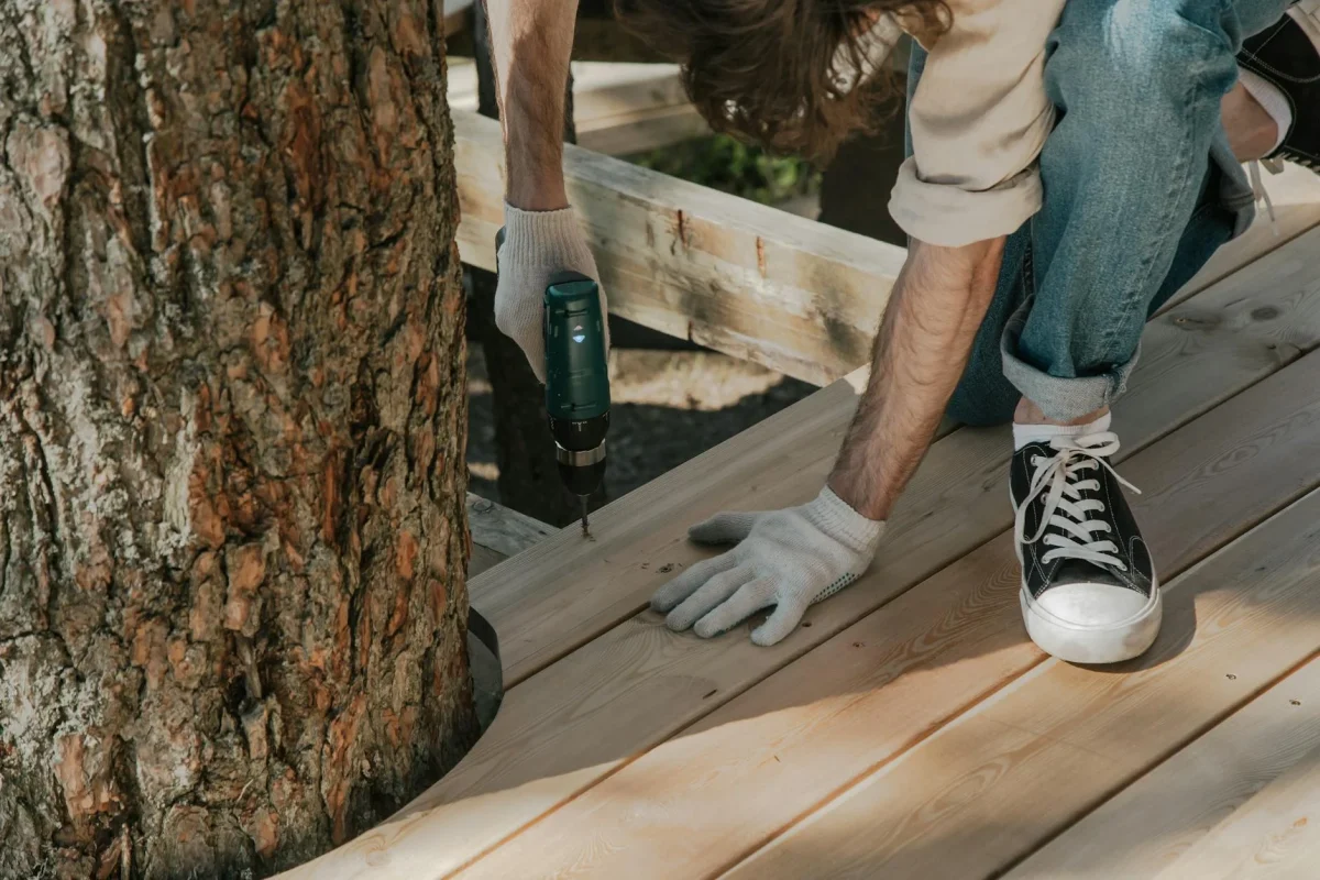 Floor Sanding Wood Worker
