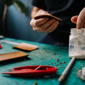 Flooring Click System Glue Application