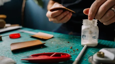 Flooring Click System Glue Application