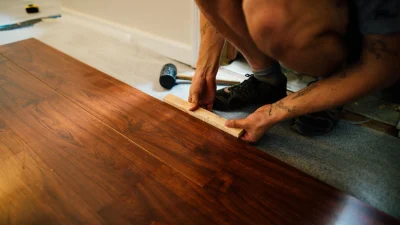Flooring Installation Worker