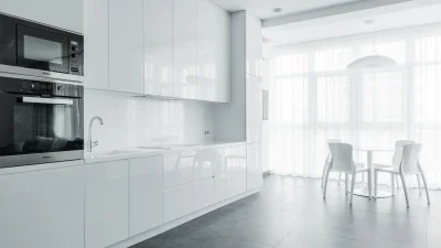 Glossy Floor Modern Interior
