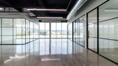 Grey Floor Modern Interior