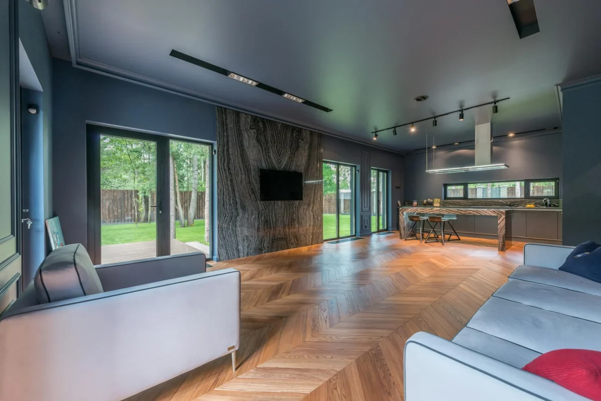 Herringbone Floor Luxury Interior