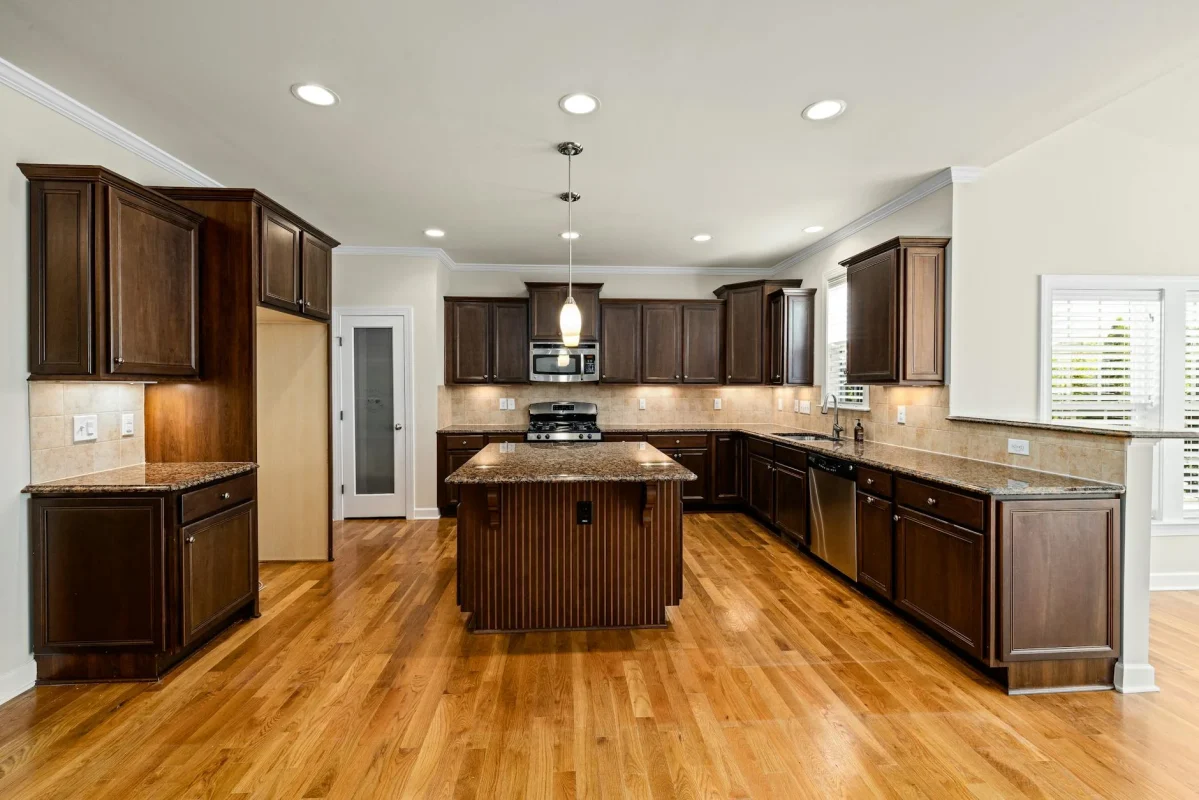 Kitchen Interior Wooden Floor