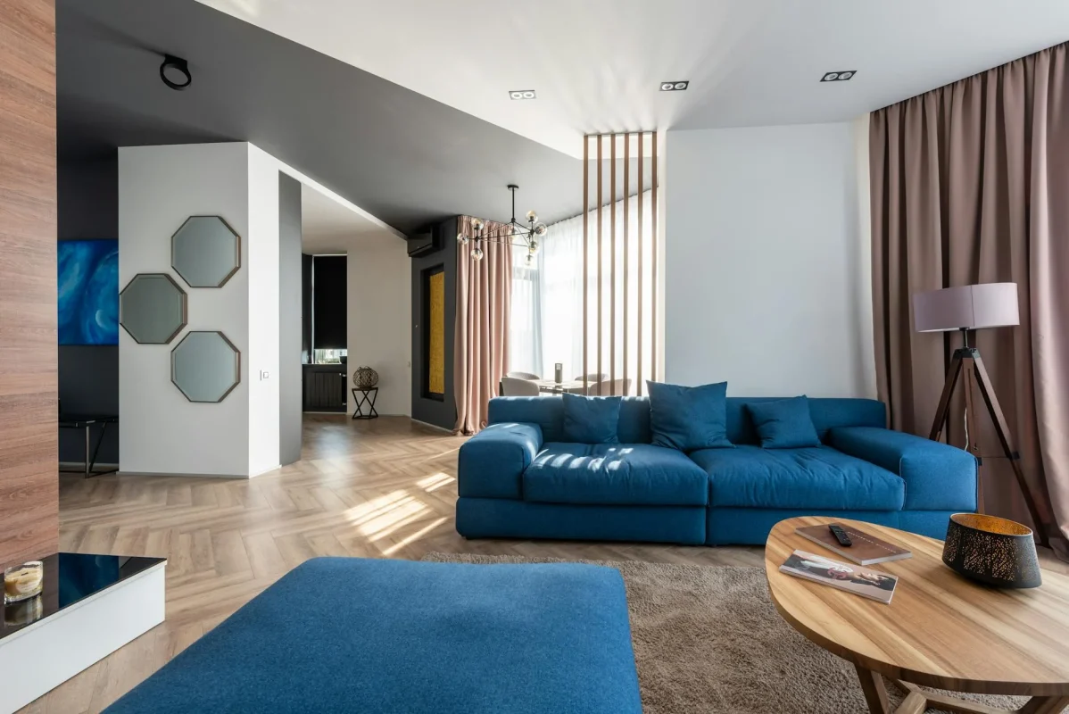 Luxury Living Room Parquet Floor Carpet