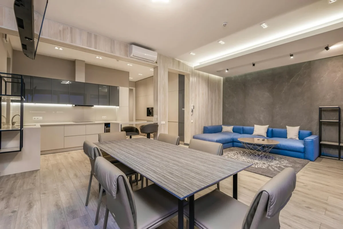 Luxury Living Room Wooden Floor