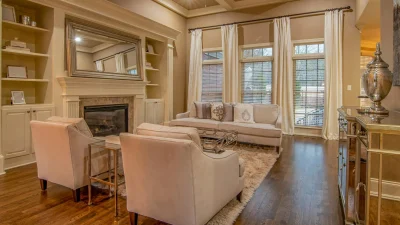 Luxury Living Room Wooden Floor