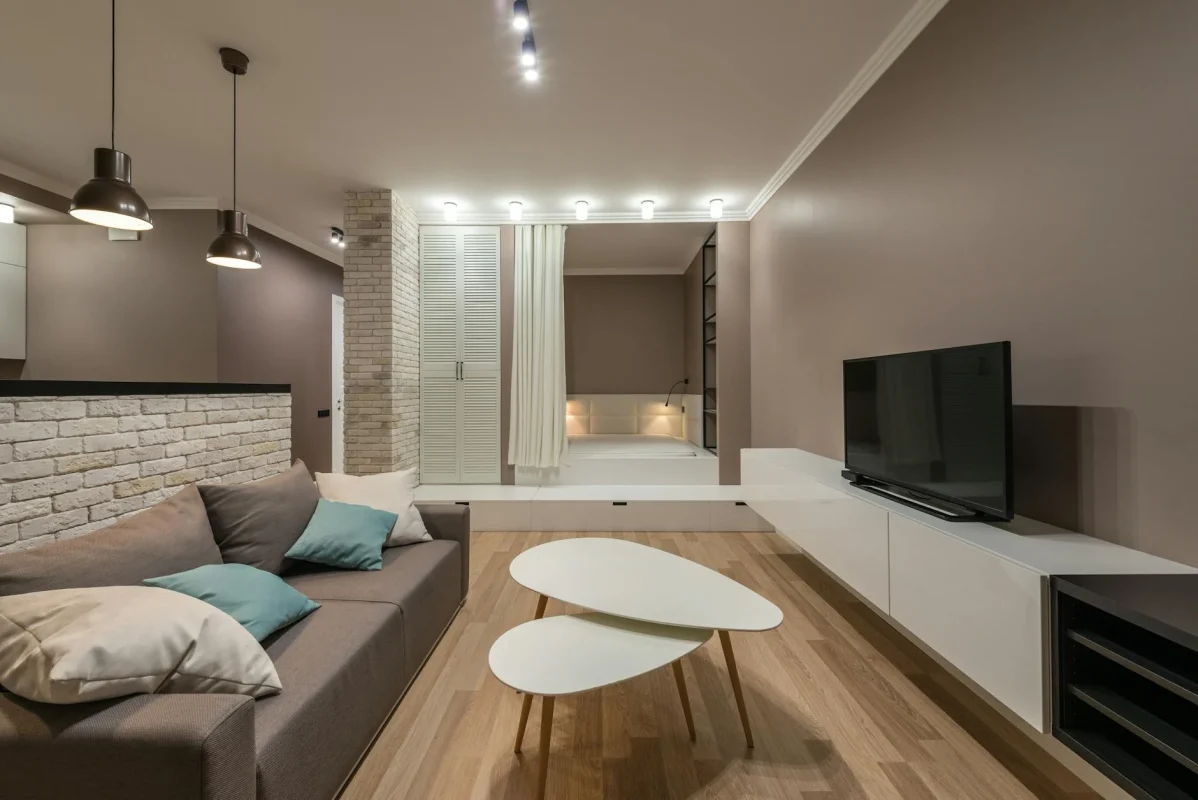 Pilihan Warna Lantai Parket Kayu Minimalis Terbaru 2026 1 Minimalist Living Room Wooden Floor