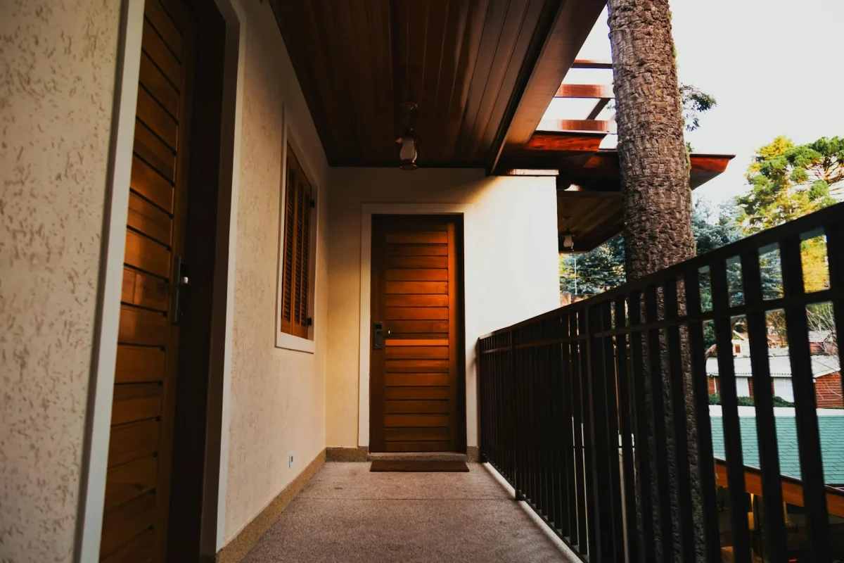 Modern Balcony Design Wooden Floor Aesthetic
