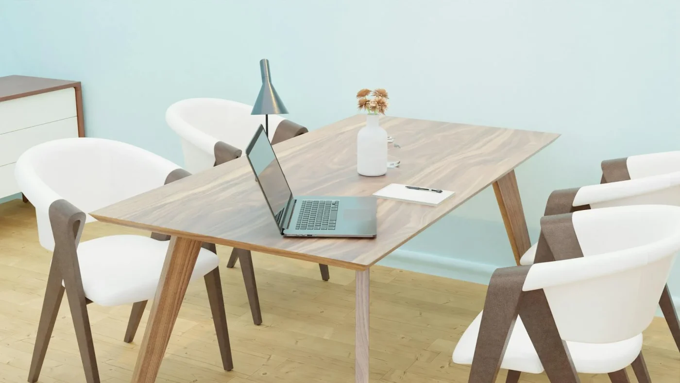 Modern Living Room Office Interior