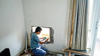 Moisture Meter Floor Installation