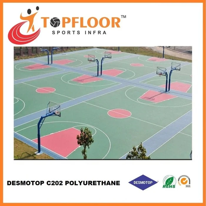 Acrylic Outdoor Basketball Court Flooring, 2mm-3.5 mm at Rs 45/sq ft in ...