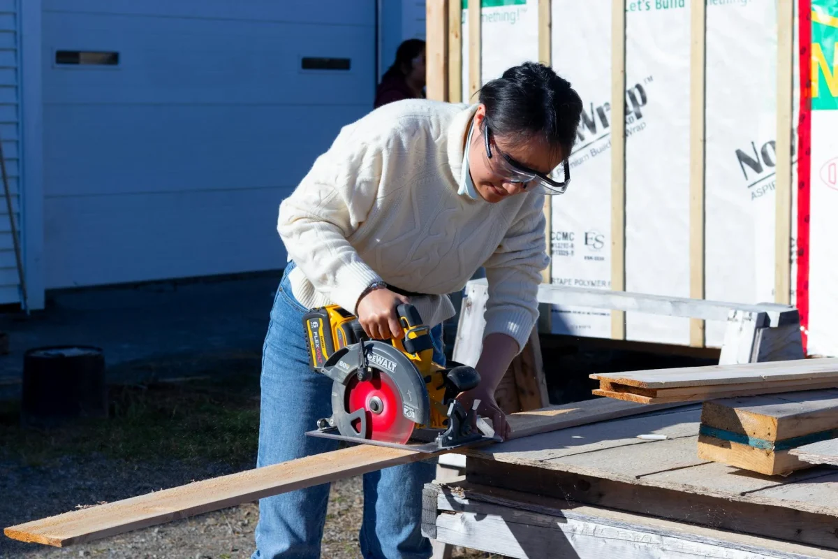 Plywood Subfloor Construction Site