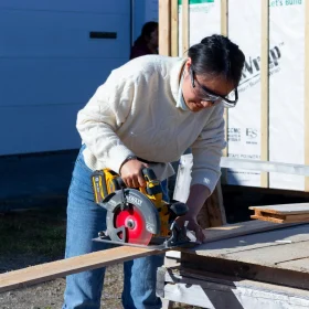Plywood Subfloor Construction Site