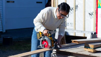 Plywood Subfloor Construction Site
