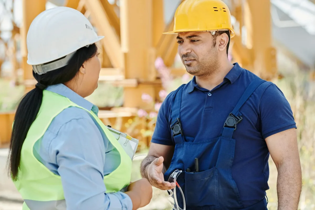 Professional Teamwork Construction Site Management