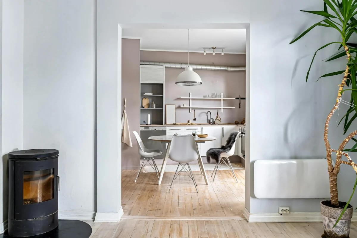 Scandinavian Interior Light Wood Floor