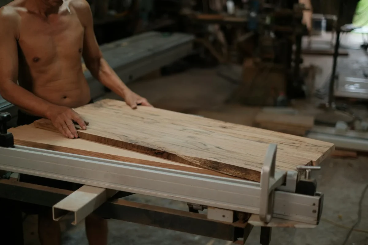 Solid Wood Parquet Carpenter Work
