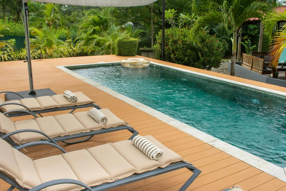 Swimming Pool Wood Deck