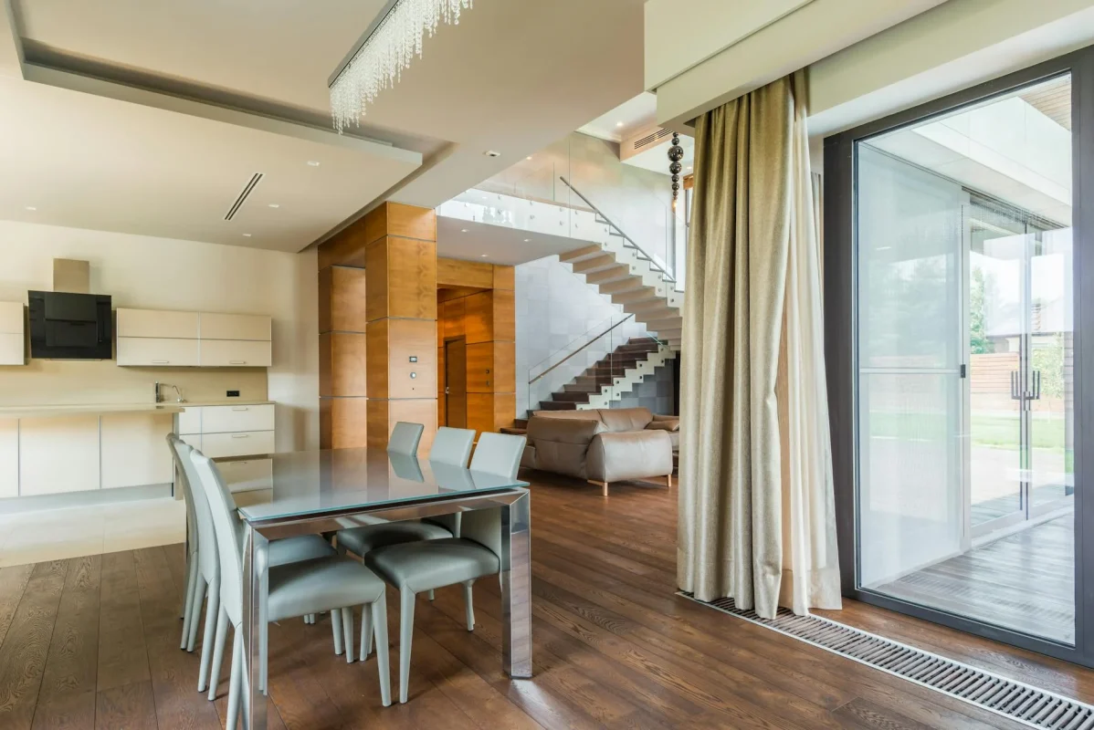 Harga Parket Kayu Jati 2026 & Jasa Pasang Profesional 1 Teak Wood Floor Luxury Living Room