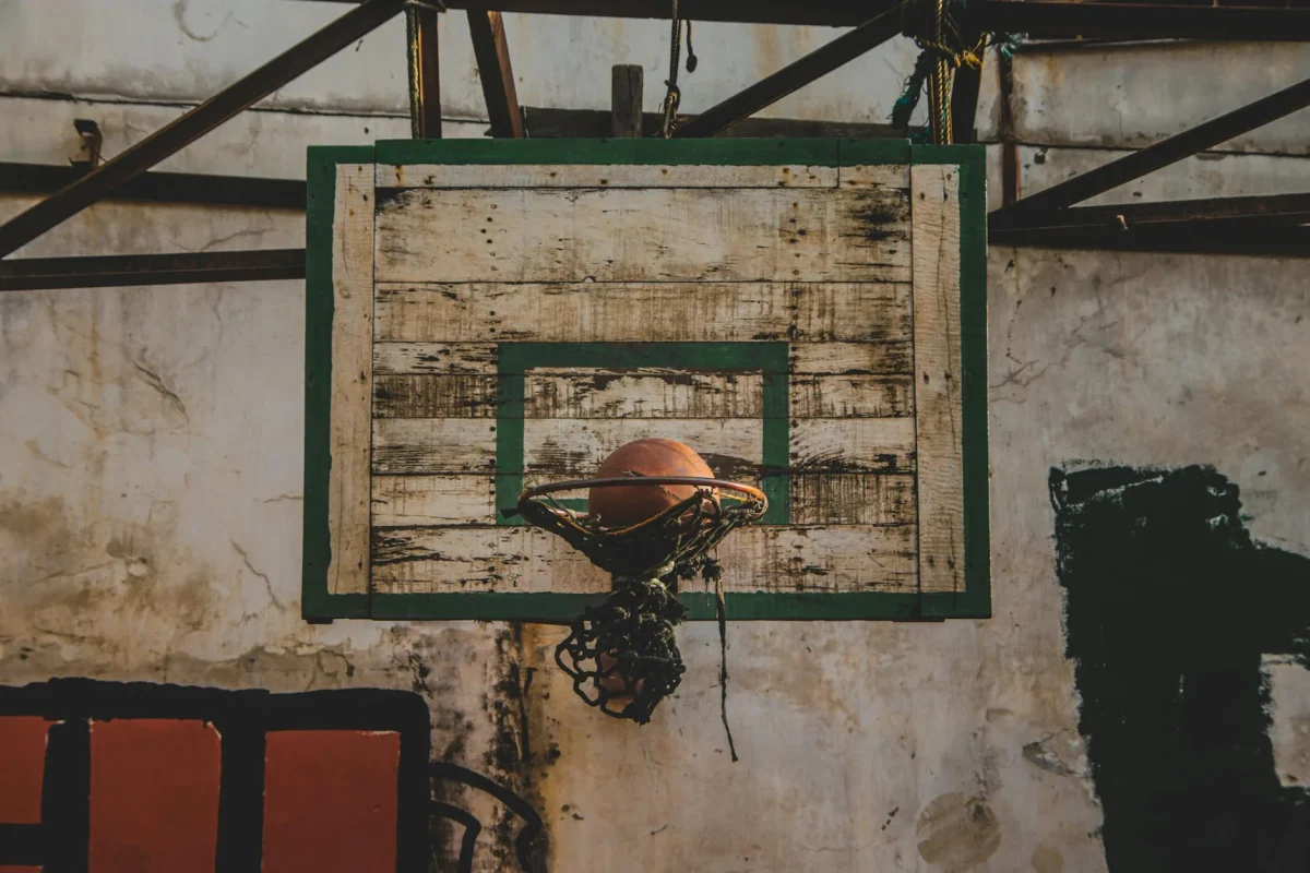 Teak Wood Texture Basketball Bounce
