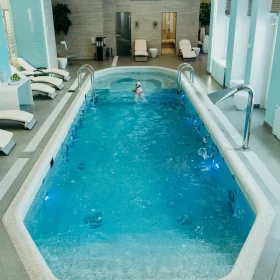 Wooden Swimming Pool Interior Design Hardwood Floor
