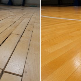 Jasa Pasang Lantai Parket Malang - Profesional & Bergaransi | LantaiParket.id 3 proses instalasi lantai kayu lapangan basket yang benar