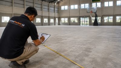 survei gratis lantai lapangan basket surabaya lantaiparket
